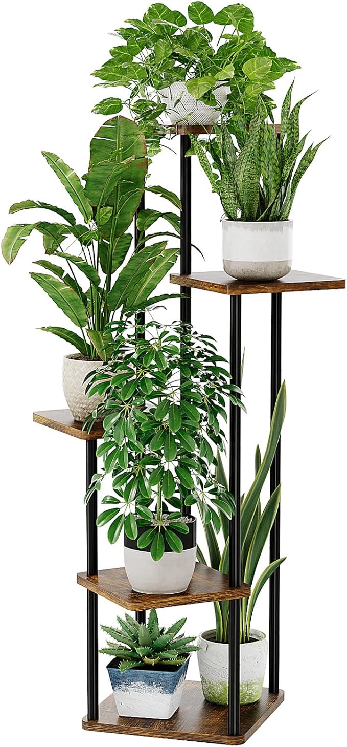 Estantería esquinera para plantas